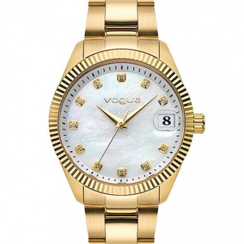 VOGUE Reina Επιχρυσωμένο μπρασελέ από Ανοξείδωτο Ατσάλι με Ζιργκόν