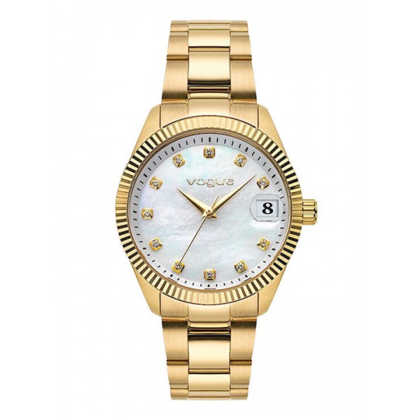 VOGUE Reina Επιχρυσωμένο μπρασελέ από Ανοξείδωτο Ατσάλι με Ζιργκόν